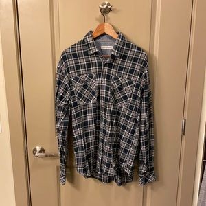James Campbell Button Down Light Flannel
